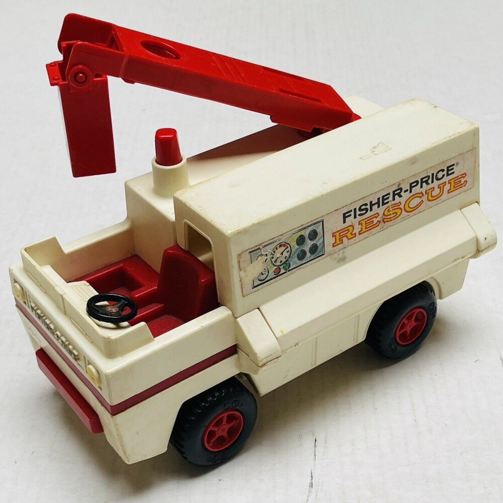 Fisher Price 1974 Adventure People Rescue Ambulance‎ Truck Vintage Collectible